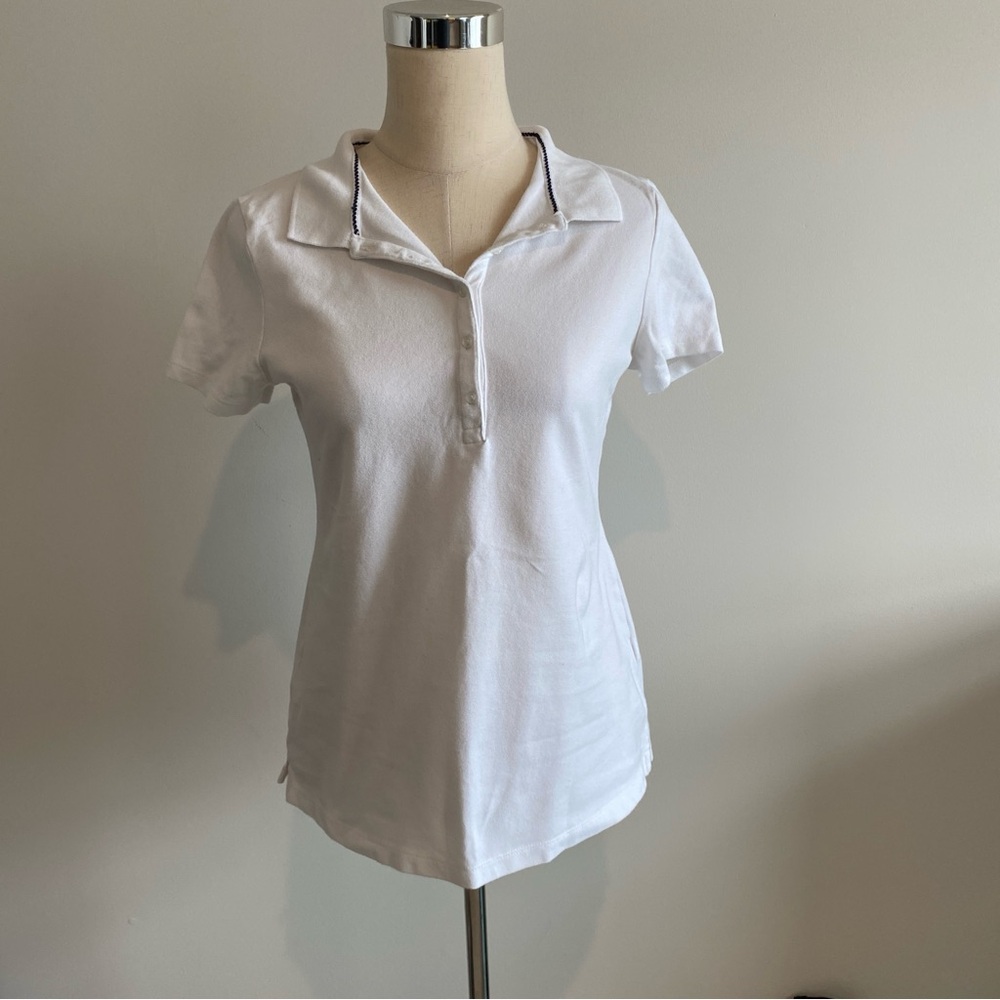 Croft & Barrow Classic White Women's Polo Shirt